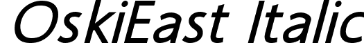 OskiEast Italic font - oskieitalic1.ttf