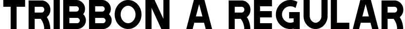 Tribbon A Regular font - Tribbon A.ttf