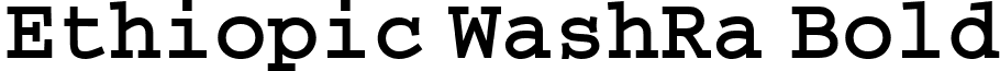 Ethiopic WashRa Bold font - washrab.ttf