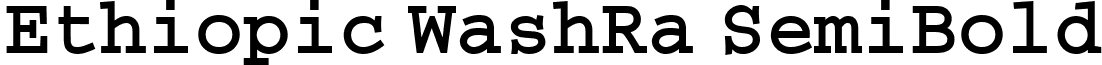 Ethiopic WashRa SemiBold font - washrasb.ttf