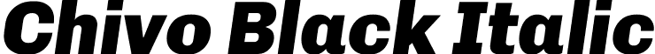 Chivo Black Italic font - Chivo-BlackItalic.ttf