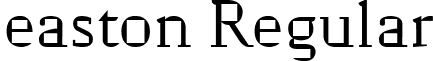 easton Regular font - easton.ttf