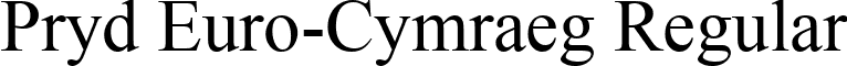 Pryd Euro-Cymraeg Regular font - pryd_cym.ttf