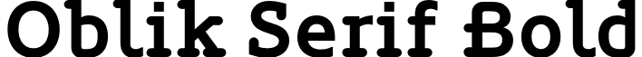 Oblik Serif Bold font - OblikSerif-Bold.otf