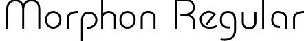 Morphon Regular font - Morphon.ttf