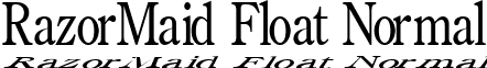 RazorMaid Float Normal font - Rmaidf.ttf
