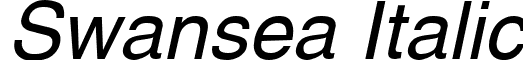 Swansea Italic font - SWANSE_I.TTF