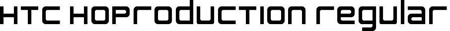 HTC HoProduction Regular font - htc_hoproduction.ttf