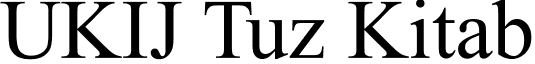 UKIJ Tuz Kitab font - UKIJTuzK.ttf