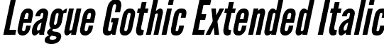 League Gothic Extended Italic font - League_Ghotic_Extended_Italic_by_Dannci.ttf