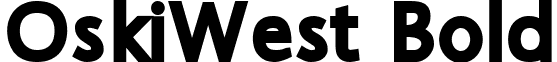 OskiWest Bold font - oskiwbold1.ttf