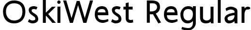 OskiWest Regular font - oskiw1.ttf