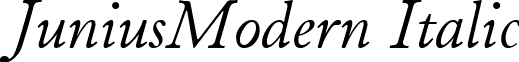 JuniusModern Italic font - JUNIMI__.TTF