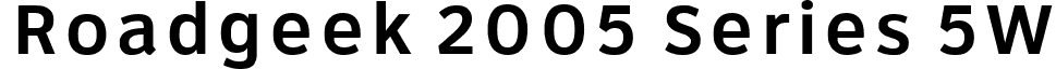 Roadgeek 2005 Series 5W font - Roadgeek 2005 Series 5W.ttf