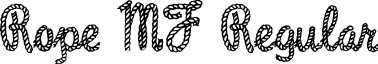 Rope MF Regular font - ropemf.ttf