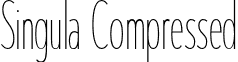 Singula Compressed font - singula_line_compressed_3.otf