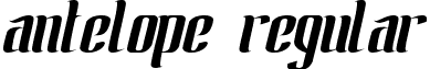 ANTELOPE Regular font - Antelope Run.ttf