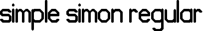 Simple Simon Regular font - simple_simon.ttf