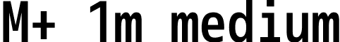 M+ 1m medium font - mplus-1m-medium.ttf