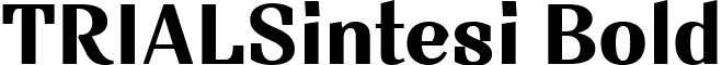 TRIALSintesi Bold font - TRIAL_SintesiBold.ttf