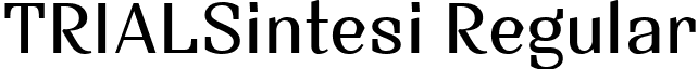 TRIALSintesi Regular font - TRIAL_SintesiRegular.ttf