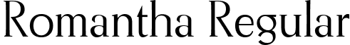 Romantha Regular font - Romantha.ttf