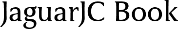 JaguarJC Book font - jaguarw.ttf