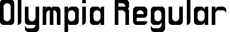 Olympia Regular font - olympia_.ttf