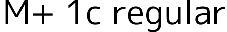 M+ 1c regular font - mplus-1c-regular.ttf