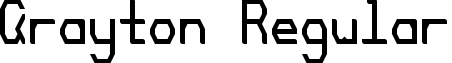 Crayton Regular font - crayton.ttf