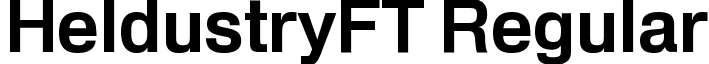 HeldustryFT Regular font - HeldustryFTDemi.ttf