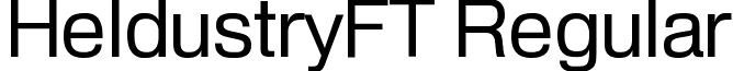 HeldustryFT Regular font - HeldustryFTRegular.ttf