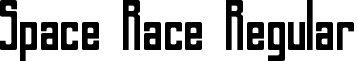 Space Race Regular font - space_race.ttf