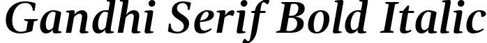 Gandhi Serif Bold Italic font - GandhiSerif-BoldItalic.otf