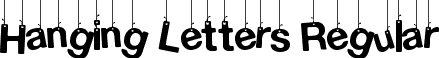 Hanging Letters Regular font - Hanged Letters.ttf