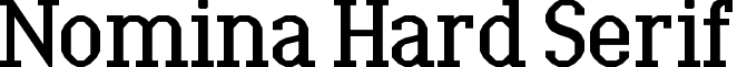 Nomina Hard Serif font - nomina_hard_serif.ttf