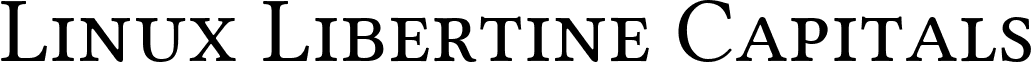 Linux Libertine Capitals font - LinLibertine_aS.ttf