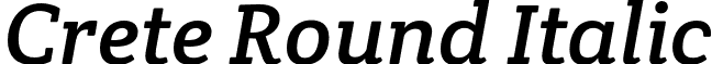 Crete Round Italic font - CreteRound-Italic.otf