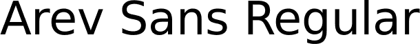Arev Sans Regular font - Arev.ttf