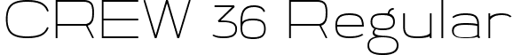 CREW 36 Regular font - CREW36__.TTF