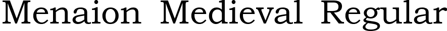 Menaion Medieval Regular font - Menaion_djb.ttf