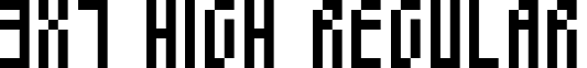 3x7 High Regular font - 3X7HIGH_.TTF