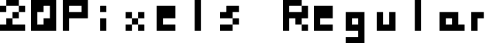 20Pixels Regular font - 20_Pixels_by_sciboy1190.ttf