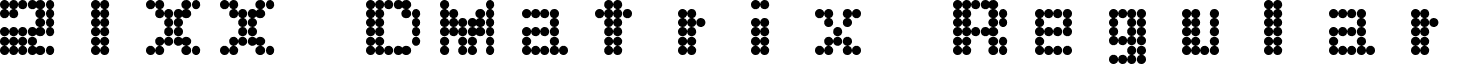 21XX DMatrix Regular font - 21xx_dmatrix.ttf