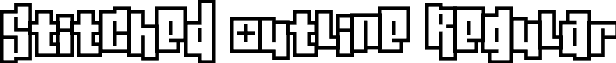 Stitched Outline Regular font - stitched_outline.ttf