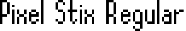 Pixel Stix Regular font - Pixel Stix.ttf
