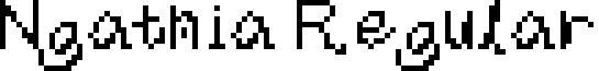 Ngathia Regular font - ngathia.ttf