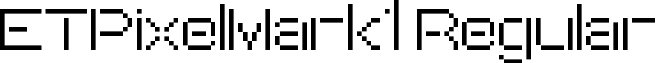 ETPixelMark1 Regular font - et_pixel_mark1.ttf