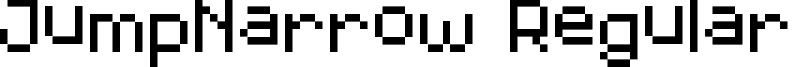 JumpNarrow Regular font - Jump-Narrow.ttf