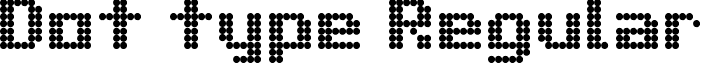 Dot type Regular font - dot_type.ttf